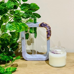 Crystal Propagation Stations | Display Vases | Flower Holders | Crystal Homewares | Handmade Homewares | Rectangle Vase | Test Tube Vase