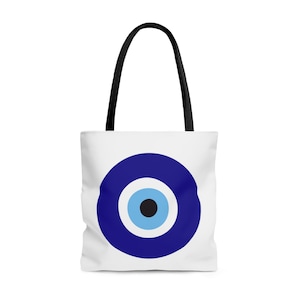 Large Evil Eye Tote Bag // Hamsa Tote Bag // Nazar Bag //Mati Tote Bag