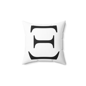Xi Pillow // X Pillow // Initial Pillow // Polyester Square Pillow