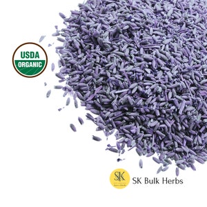 Premium Lavender Buds, Organic 2lb BULK  | Culinary Dry Flower | WHOLESALE