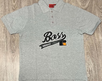 Men's Hugo Boss Polo T-Shirt Grey Russell Athletic  Shortbody Fit S//m/L/xl/XXL