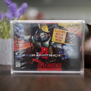 RetroGuard- Super Nintendo SNES/N64 Video Game Box UV Acrylic display