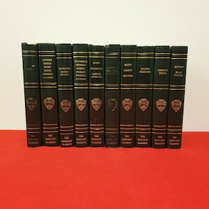 The Harvard Classics Set of 10 Green Books Five-Foot Shelf Of Books 1969