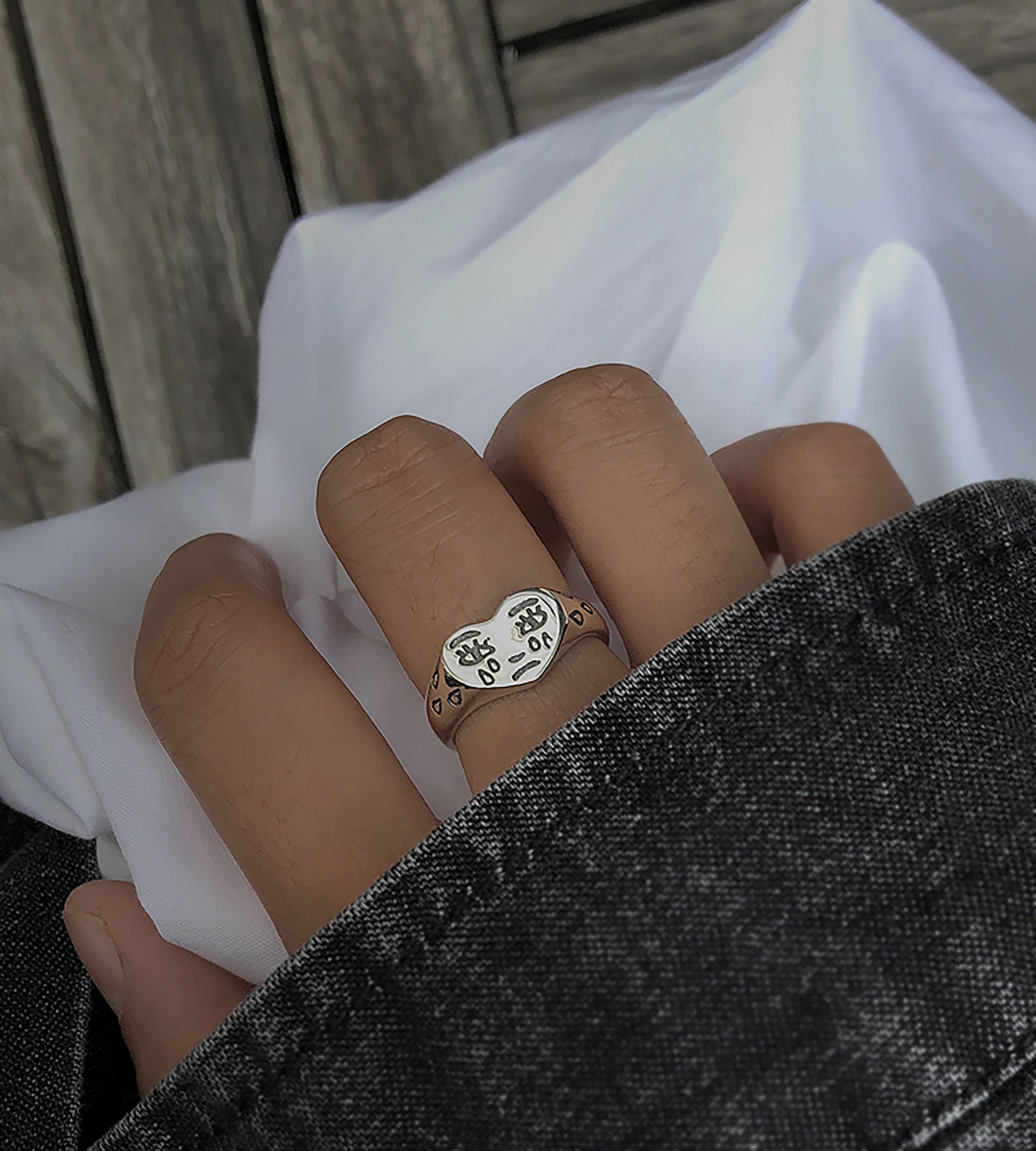 Anello argento regolabile da donna - Passione Gatto