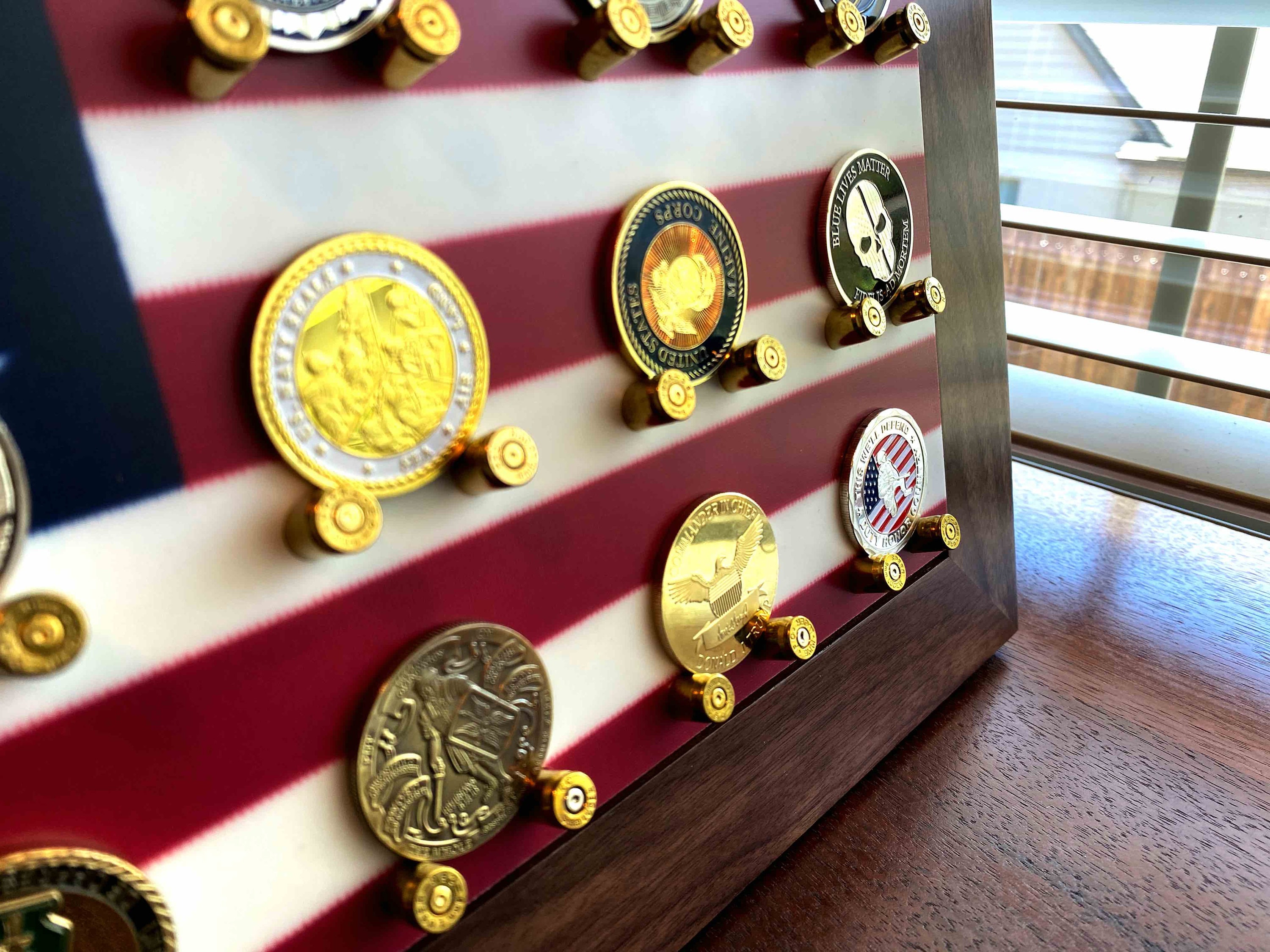 American Flag Coin Holder USA Made to the Highest Standards Etsy