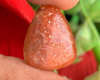 Gorgeous Sunstone Cabochon, Natural Orange Sunstone Gemstone