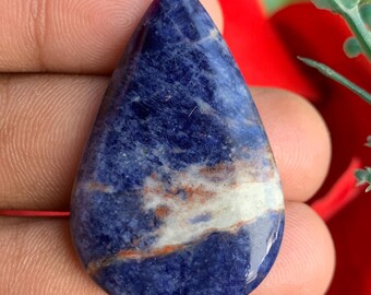 Natural Sodalite Cabochon, Loose Gemstone, Beautiful Sodalite Gemstone, Cabs Sodalite Crystal Stone For Making Jewelry, Gift For Her