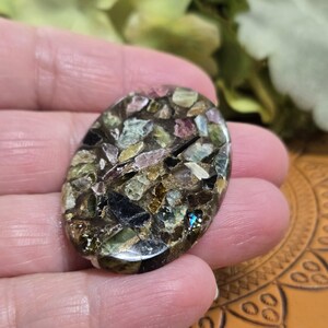 Cabochão de turmalina de cobre, pedra preciosa de turmalina de cobre, pedra preciosa solta para fabricação de joias