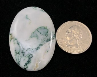 Tree Agate Cabochon, Natural Tree Agate Gemstone