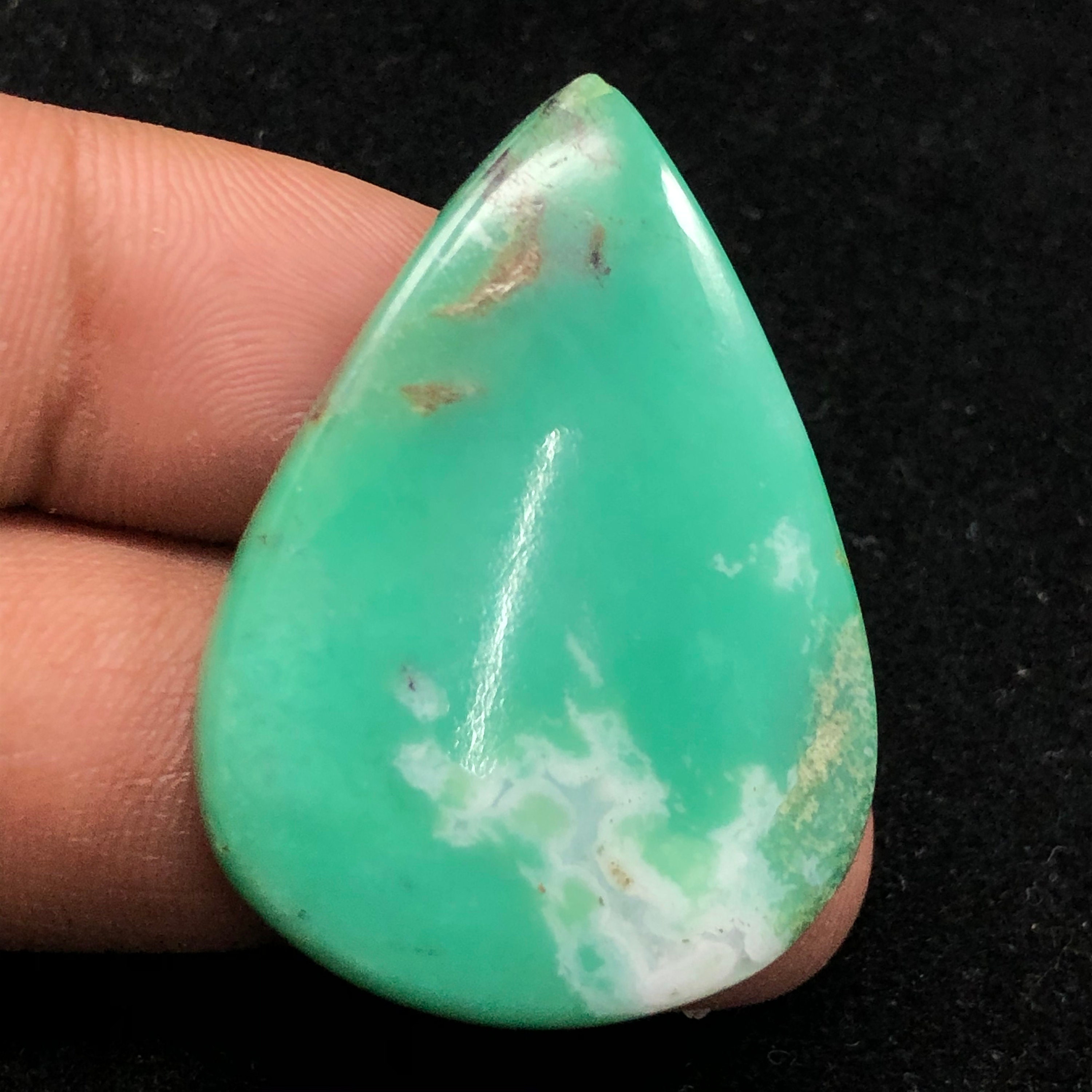 Chrysoprase Pear Shape Cabochon Gemstone 34Cts Natural Chrysoprase Gemstone Cabochon Approx 32x18x8 mm Loose Gemstone for Jewelry Chrysoprase Pear Shape Cabochon Gemstone 34Cts Natural Chrysoprase Gemstone Cabochon Approx 32x18x8 mm Loose Gemstone for Jewelry