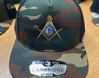 Masonic Camo Mesh Trucker Cap