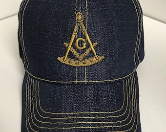 Past Master Mason Denim Cap