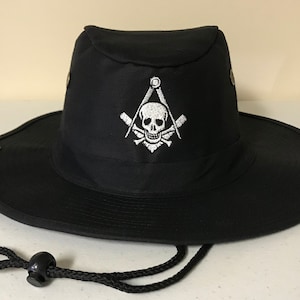 Masonic Skull and Bones Boonie Hat