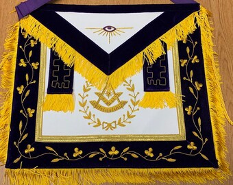 Past Master Purple/Gold Apron