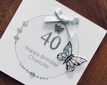 thumbnail image 2 of Large Personalised Handmade Birthday Card – For 18th, 21st, 30th, 40th, 50th, 60th, 70th – Made In UK 2 of 3