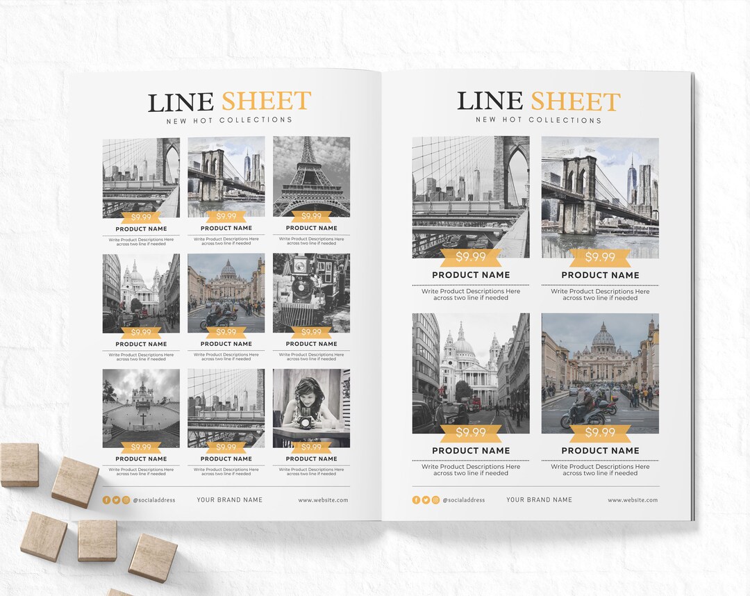 Printable Wholesale Catalog Template Canva, Product Sales Pricing Sheet ...