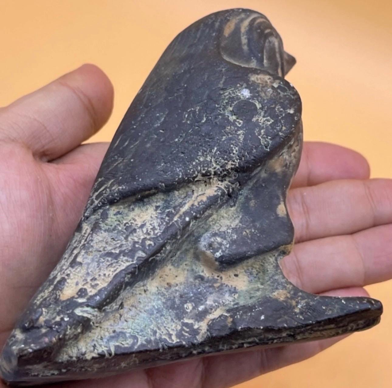 上質仕様 古代オリエント ペルシャ 青銅製鳥像 置物 古代オリエント