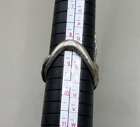 unique solid silver Vintage Silver lapis lazuli s… - image 6