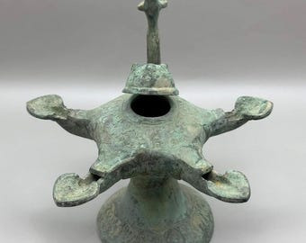 Wunderbar! Museum Qualität seltene antike römische Bronze Öl Lampe