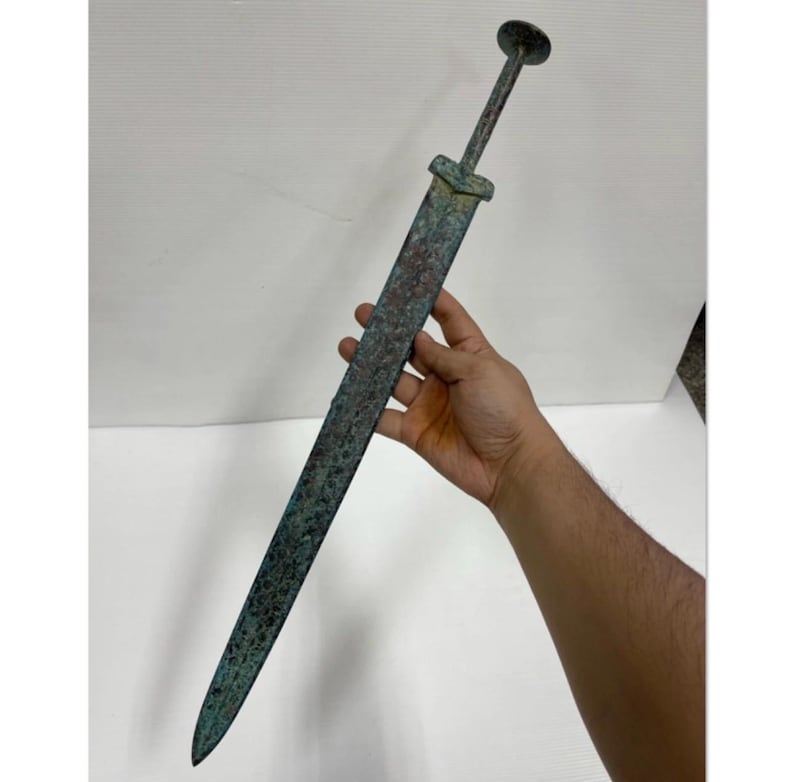 Rectangle Sword Wonderful Ancient Greek Hellenistic Period Bronze Warriors Gladius ...