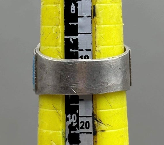 Vintage Original ruby stone old solid silver Stun… - image 5