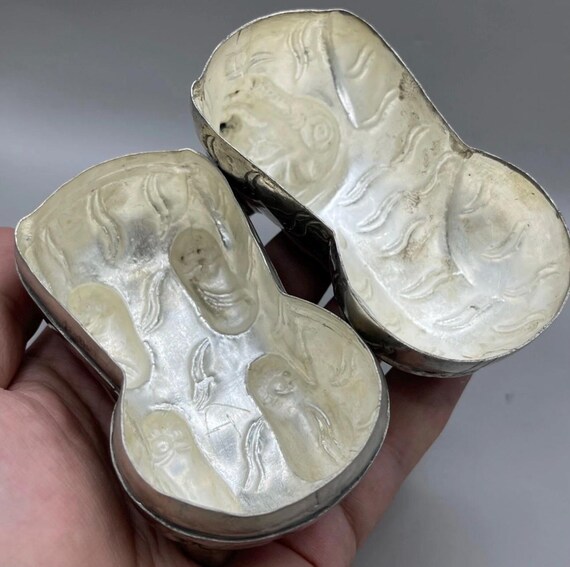 Wonderful Ancient Near Easter solid Silver tiger … - image 4