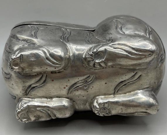 Wonderful Ancient Near Easter solid Silver tiger … - image 5
