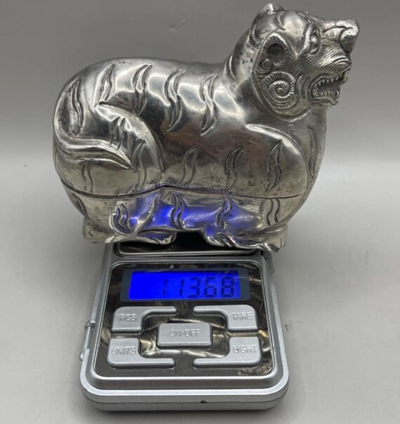 Wonderful Ancient Near Easter solid Silver tiger … - image 7