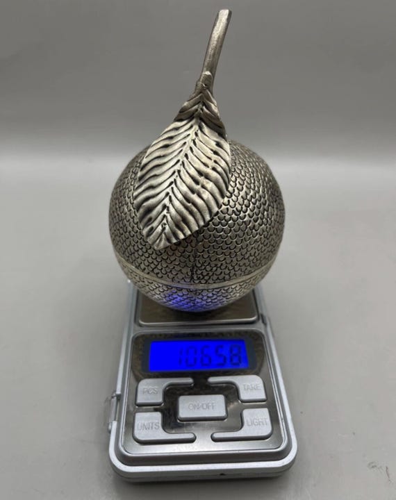 Unique Ancient Near Eastern solid Silver orange F… - image 9