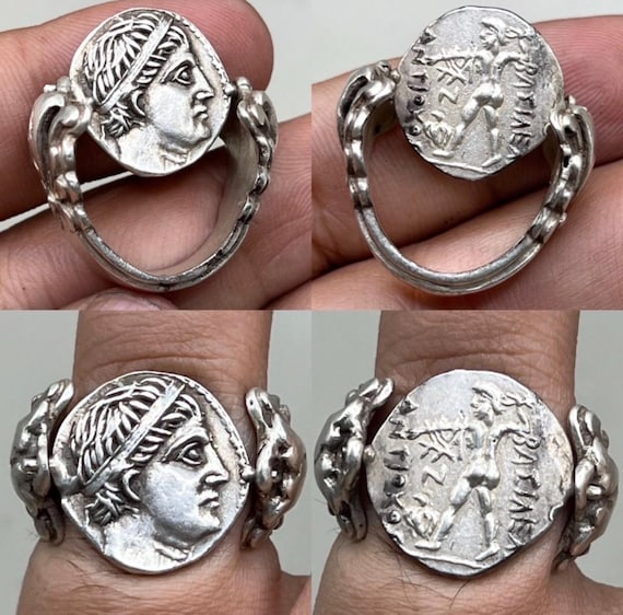 2000+ Years Old Ancient Roman Solid Silver Coin r… - image 1