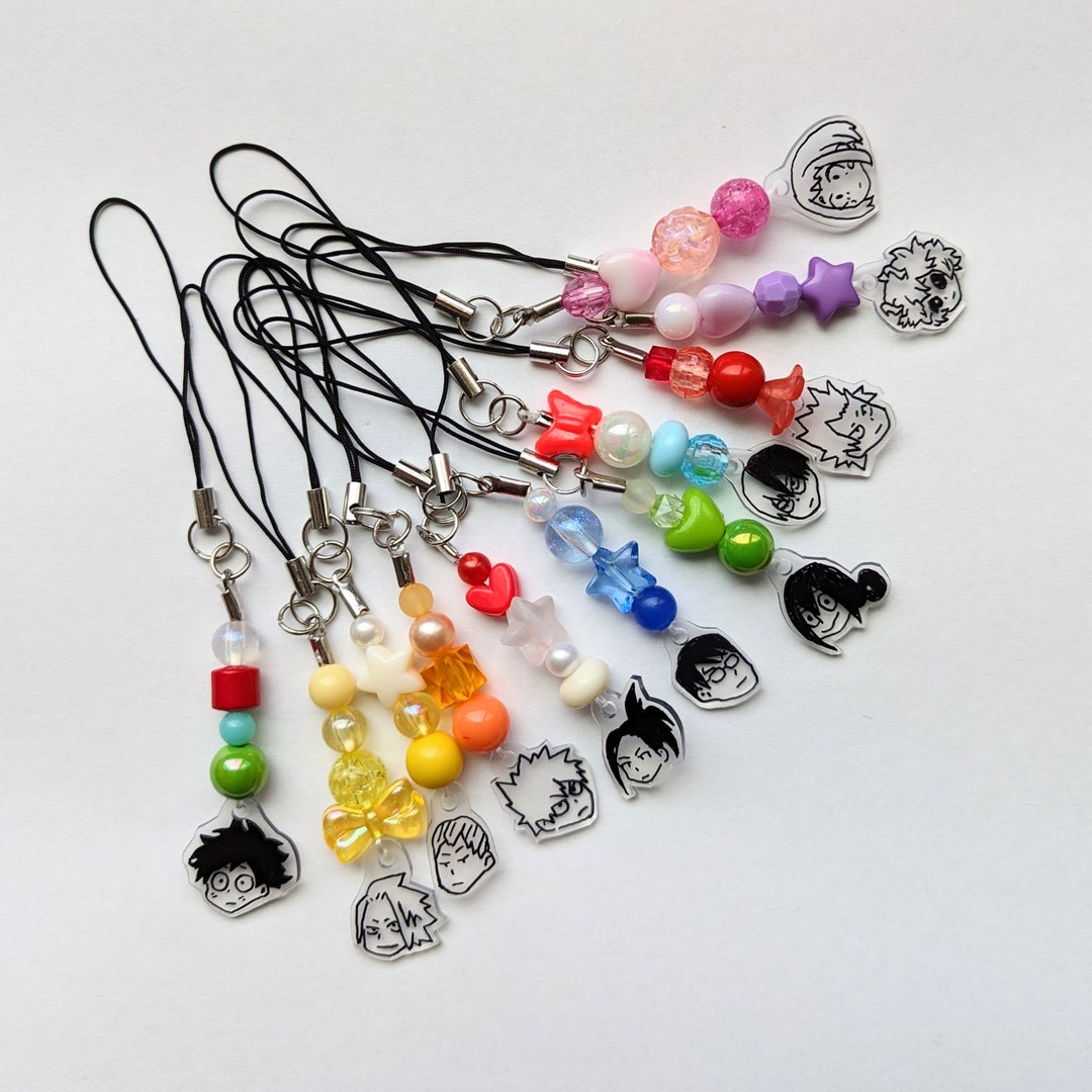 Hero Anime Phone Charms Beaded Phone Charm Etsy