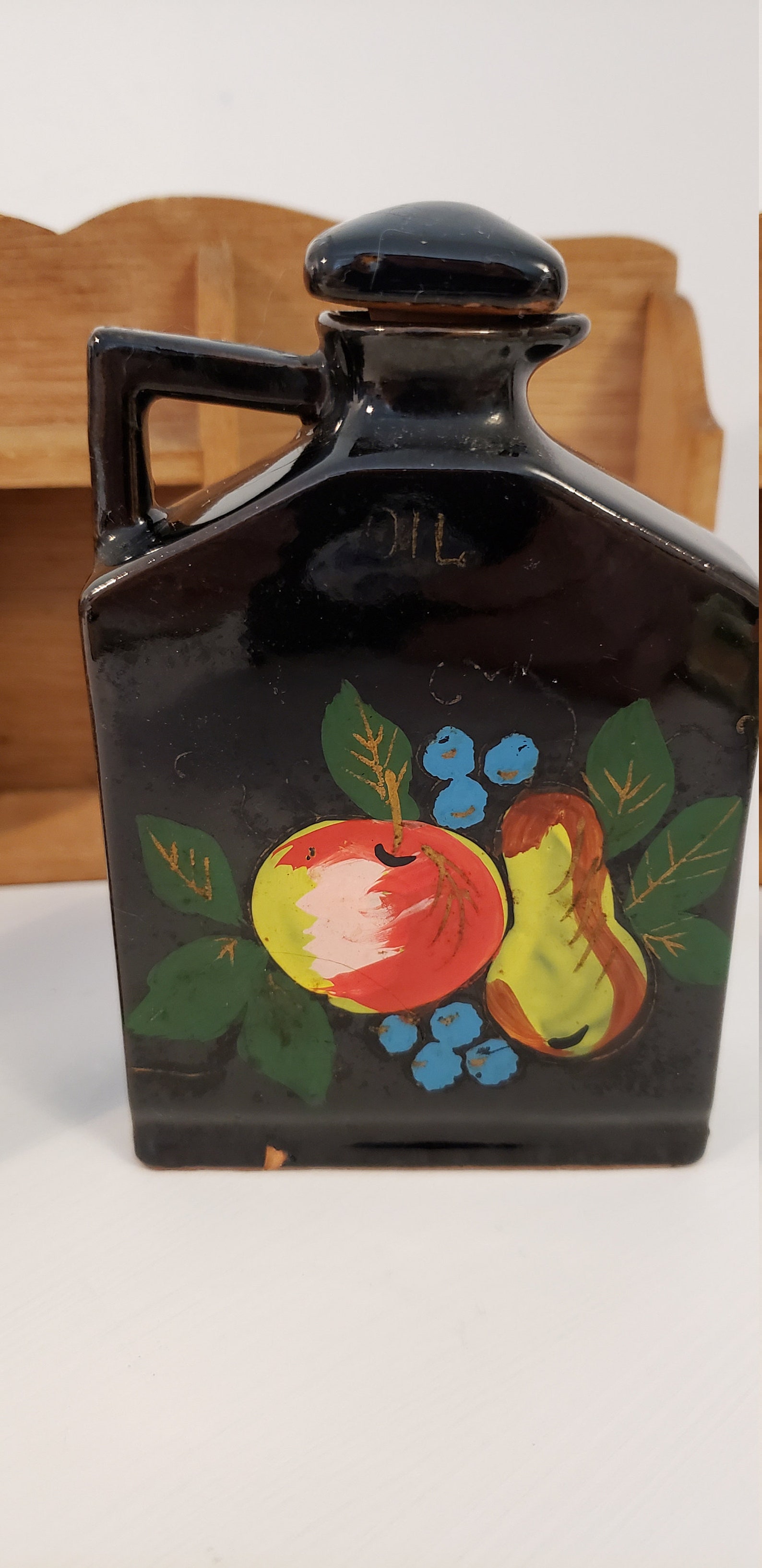 Vintage Japan Vinegar Oil and Salt & Pepper Shakers Hand Etsy