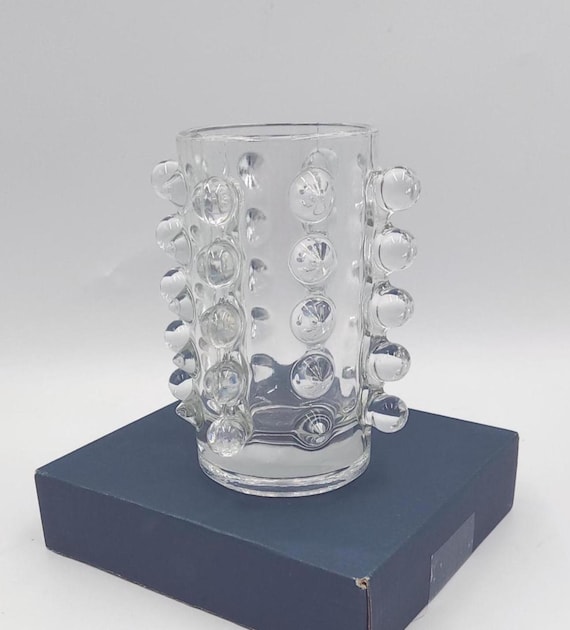 Vintage Czech Art Glass Sculptural Vase Designed by Pavel Panek - 1973