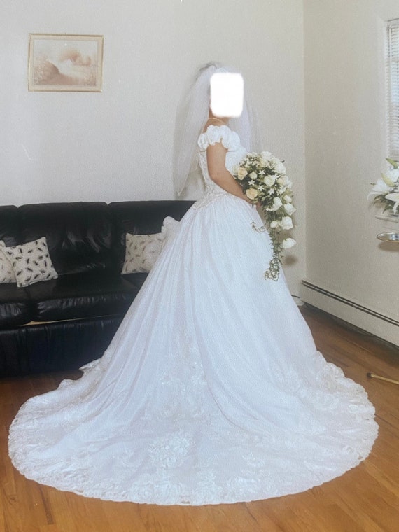 Vintage silk wedding dress - Gem