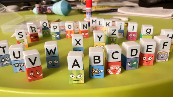 Alphablocks Set, Colored Alphablocks. DYI Kit - Etsy Alphablocks Set, Colored Alphablocks. DYI Kit - Etsy