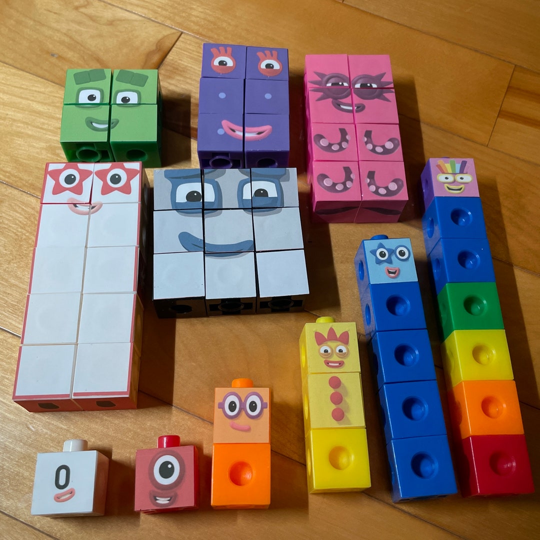Linking Cube Numberblocks Math Cubes Educational Blocks blank Linking 
