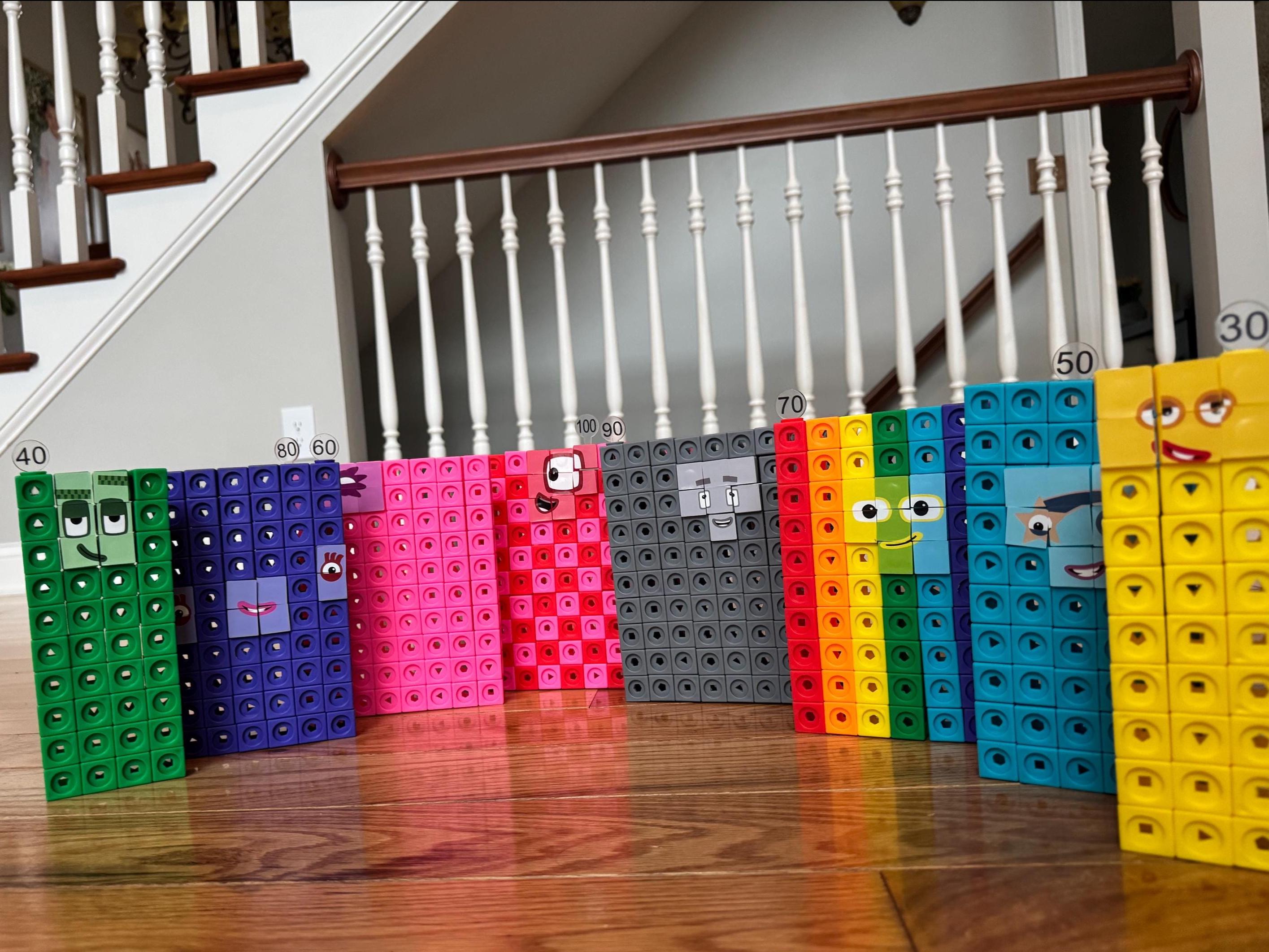 Numberblocks Math Cubes Set: Educational Linking Blocks, Inspired Character