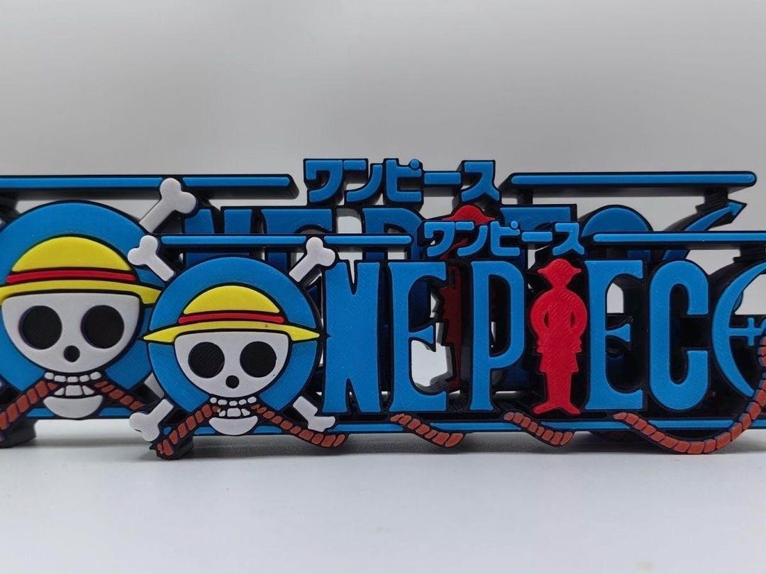 3D Printed One Piece Anime Title Logo - Etsy