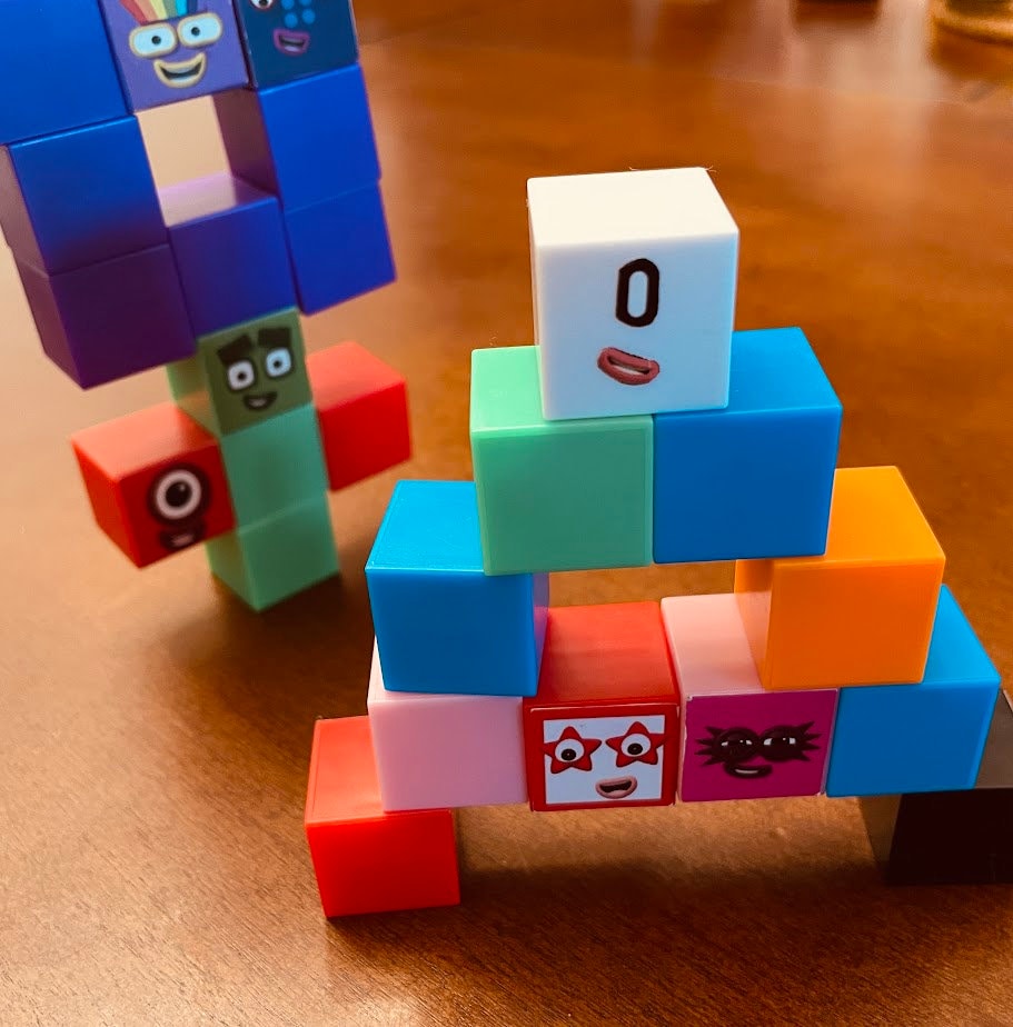 Numberblocks Math Cubes 0-10, Total 56 Pcs, Educational Blocks. Include ...