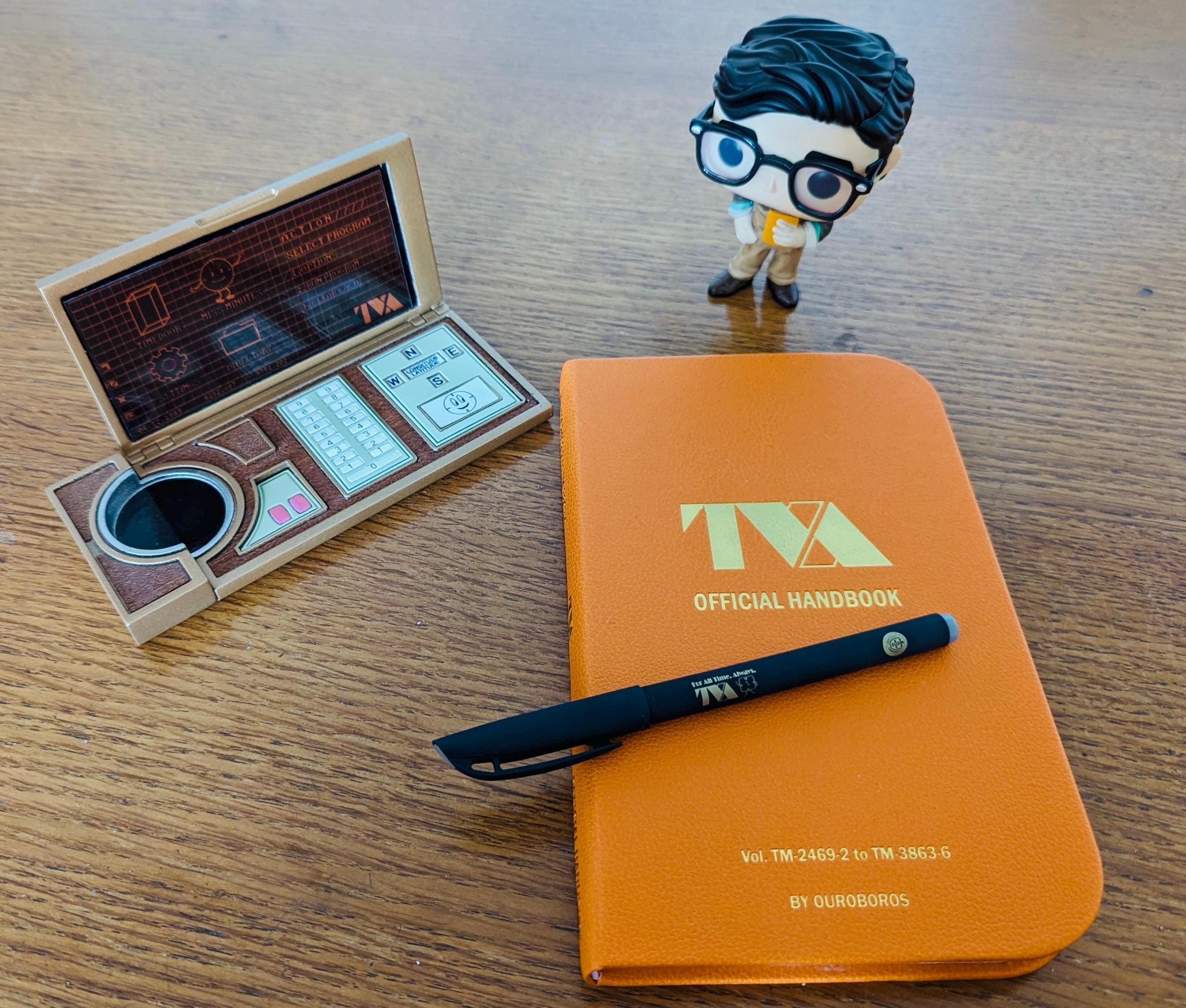 TVA Handbook Replica, Loki-inspired Time Variance Authority Prop