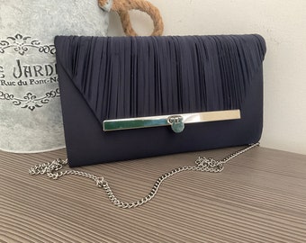 Debut navy clutch bag new arrivals