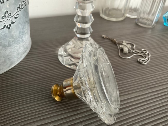 RARE ! Fabulous Art Deco Crystal Two Piece Perfum… - image 10