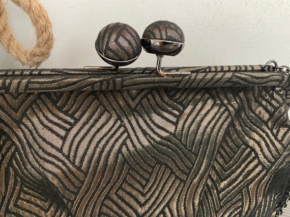 Lovely M S per Una Evening Bag Black and Gold Special Occasion