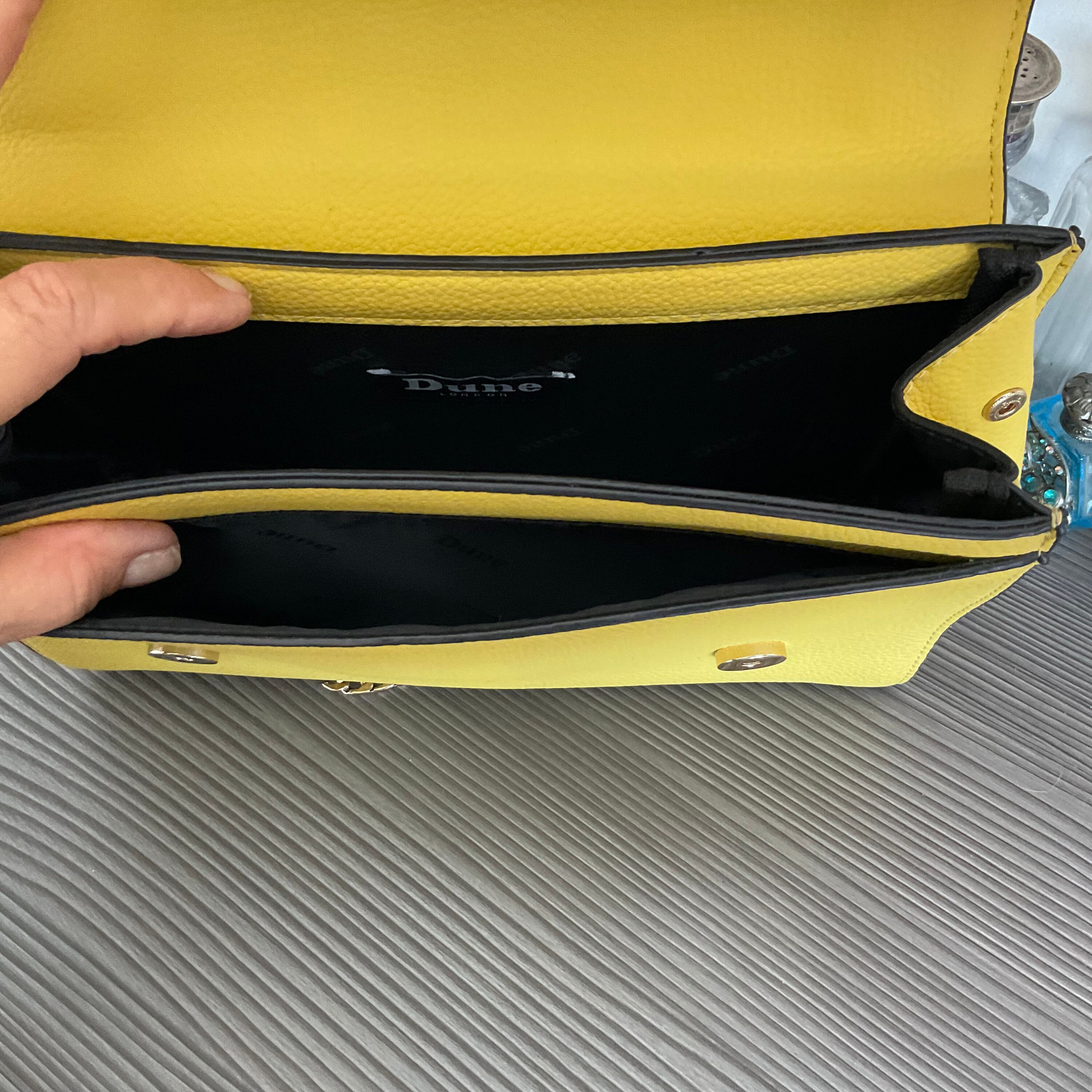 Stunning Dune Yellow Faux Leather Bag Bow Detail Mustard Yellow Crossover Bag