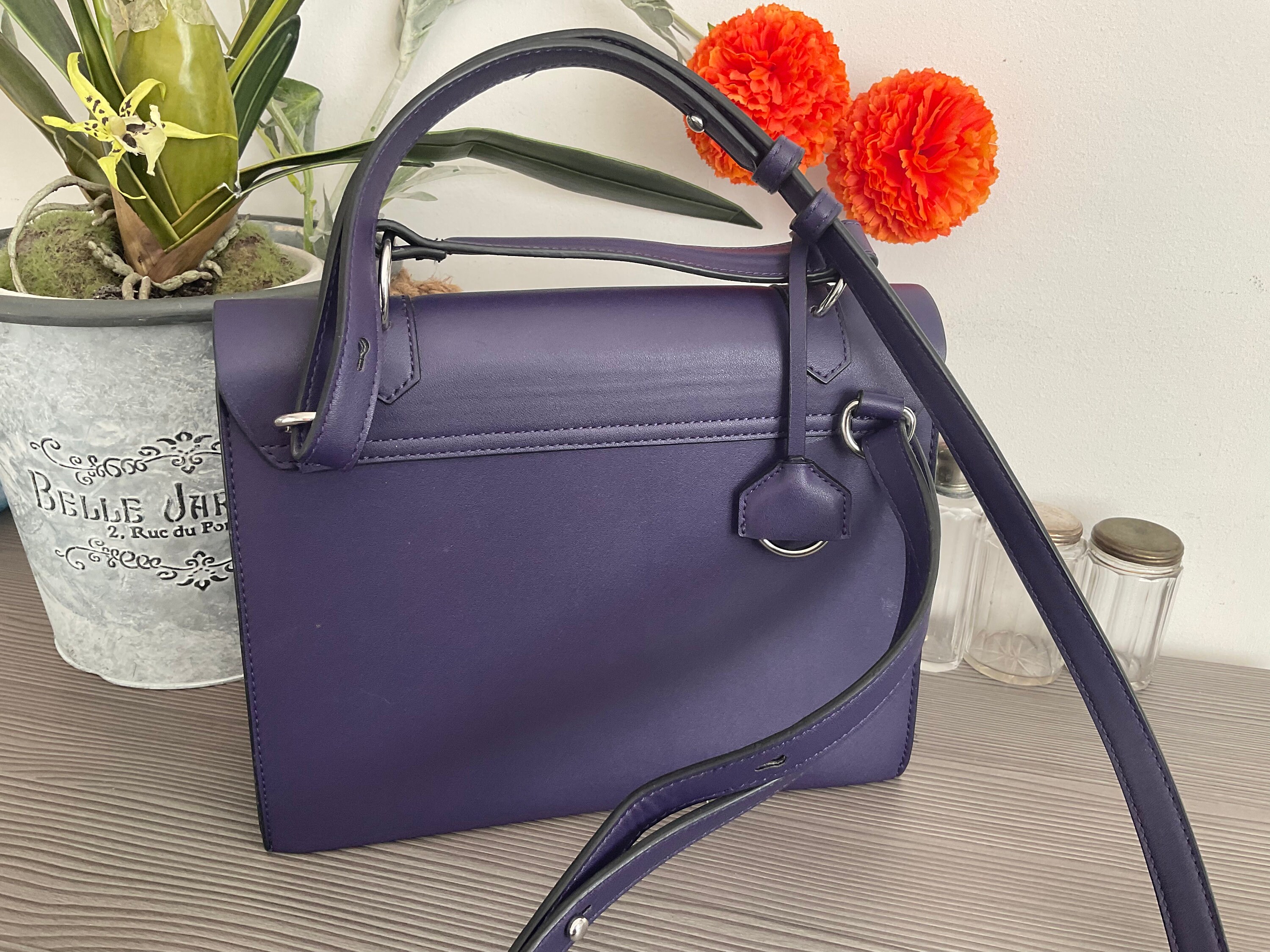 M&s purple handbag clearance