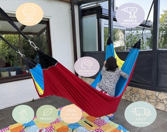 Utbildningsmaterial, Akrobatgunga, Sensorisk terapi för barn, Hängmatta, Skolgungor, Vuxenunderhållning, Montessori, Yoga, Utomhus inomhus