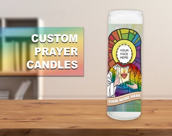 Custom Prayer Candle | Personalized Photo Gift