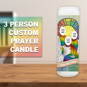 3 Person Prayer Candle