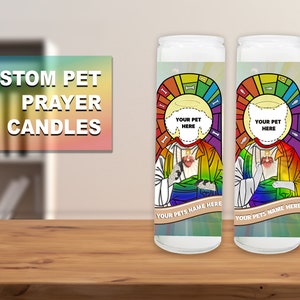 Custom Pet Prayer Candle | Custom Pet Gifts | Funny Pet Gifts | Pet Loss | Pet Owner Gifts