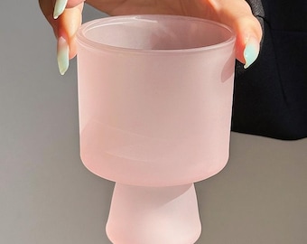 Matt Pink Coffee Water Glass